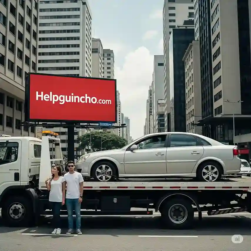Guincho próximo à Praça Panamericana no Alto da Lapa