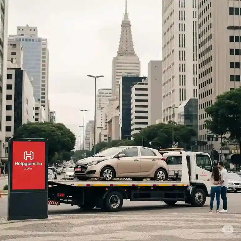 Guincho para veículo com roda travada na cidade lider